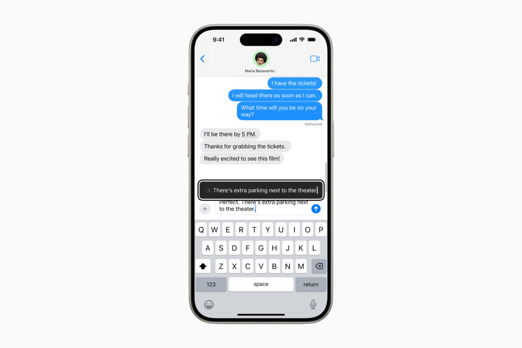 Apple accessibility features Hover Typing