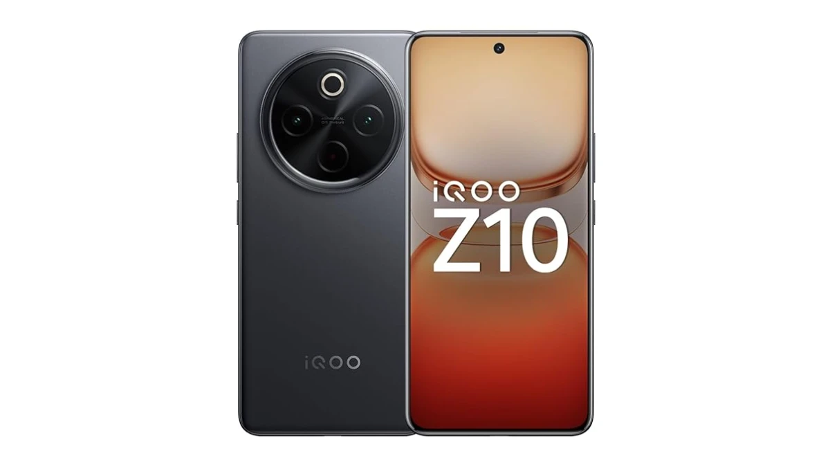iQOO Z10 5G (Stellar Black, 8GB RAM, 128GB Storage) | India's Biggest Ever 7300 mAh Battery | Snapdragon 7s Gen 3 Processor | Brightest Quad Curved AMOLED Display in The Segment